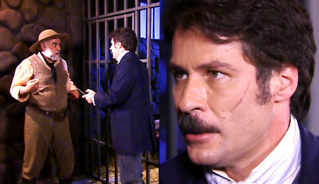 Leôncio (Leopoldo Pacheco) e Chico (Jonas Mello) de A Escrava Isaura