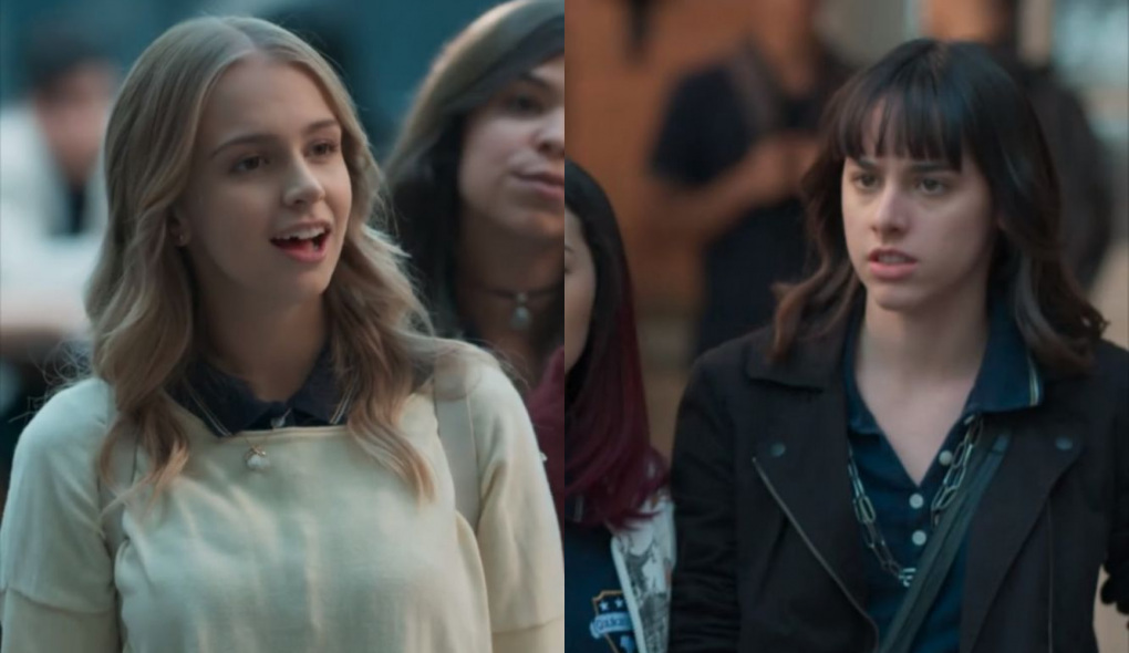 Lica (Manoela Aliperti) e Clara (Isabella Scherer) de Malhação – Viva a Diferença