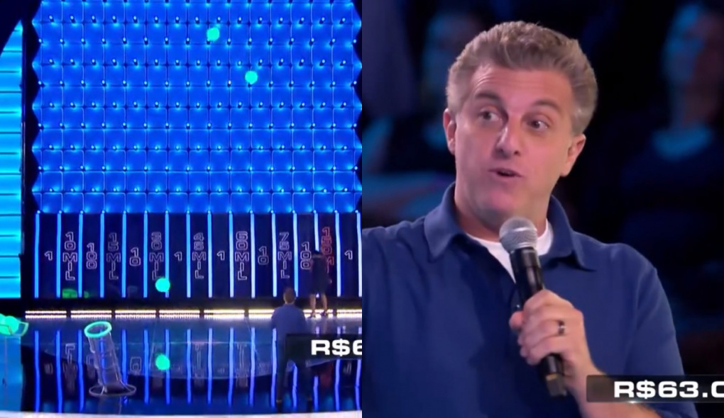 Luciano Huck no The Wall, quadro do Caldeirão do Huck