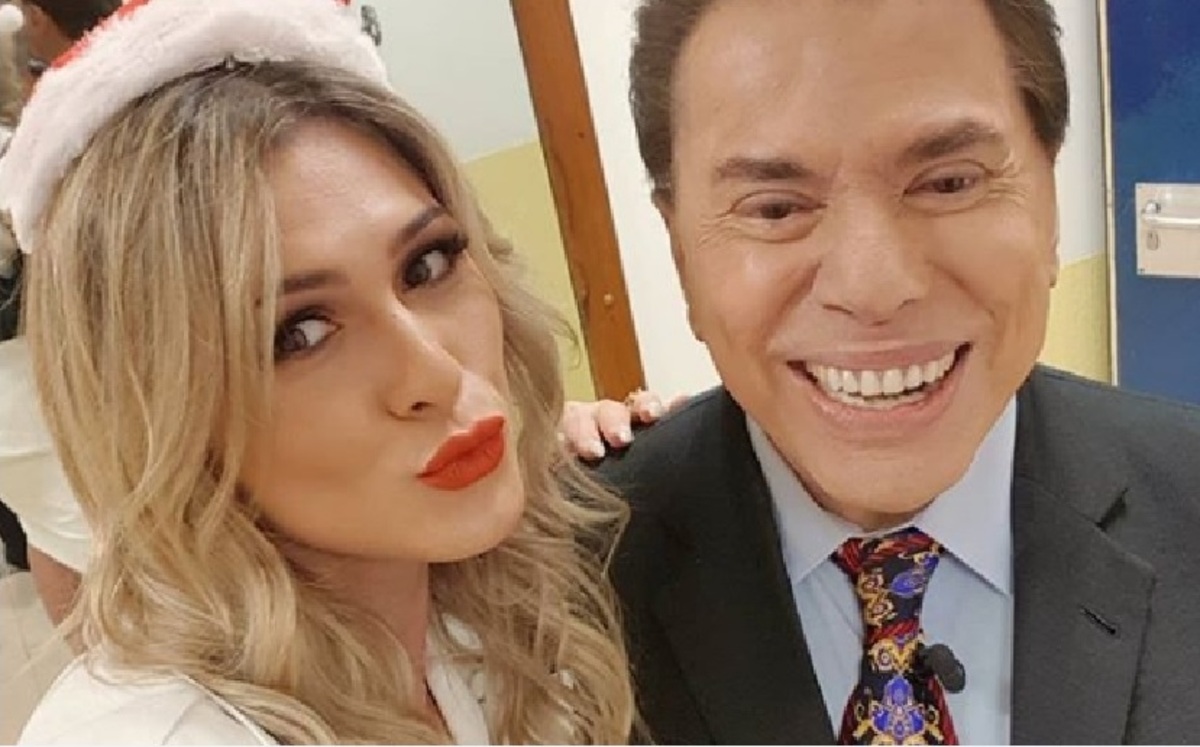 Lívia Andrade e Silvio Santos