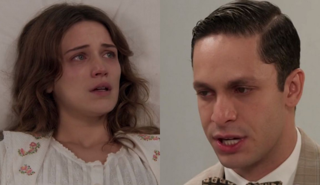 Maria (Bianca Bin) e Celso (Rainer Cadete) de Êta Mundo Bom!