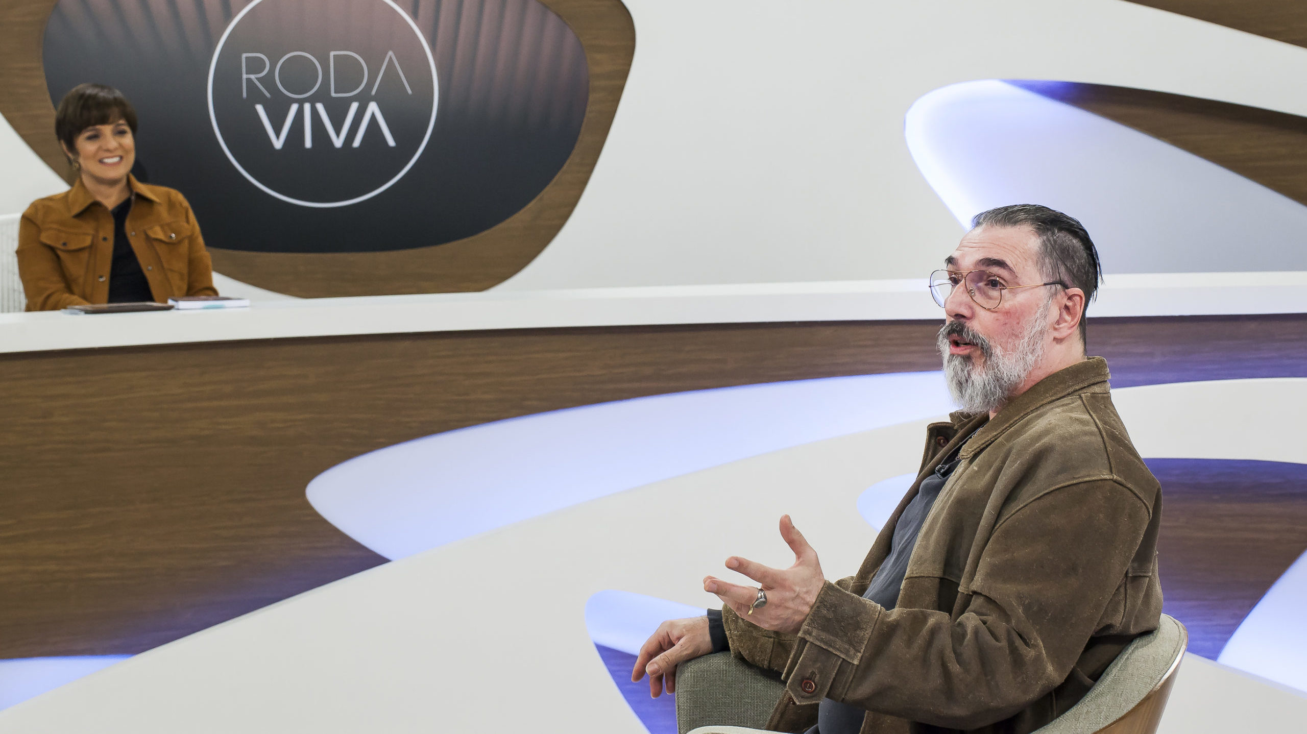 Lobão no Roda Viva (Nathalie Bohm / TV Cultura)