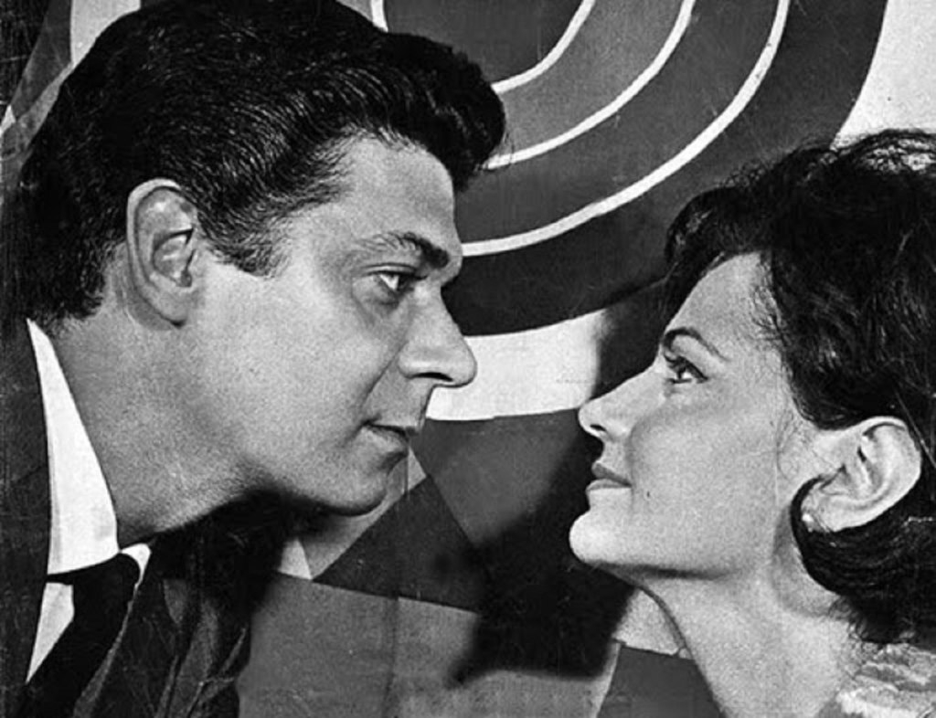 Raul (Hélio Souto) e Maria Aparecida (Rosamaria Murtinho) em A Moça que Veio de Longe