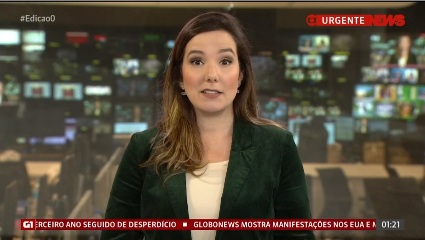 Adriana Perroni, âncora da GloboNews