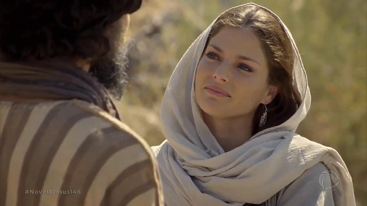 Gabriel Gracindo e Ana Paula Tabalipa como Mateus e Asisa em Jesus (Reprodução / Record TV)