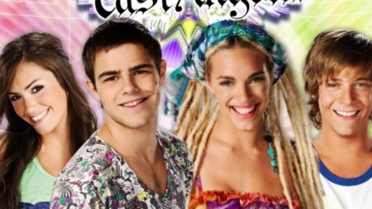 Lali Espósito, Peter Lanzani, Emilia Attías e Gastón Dalmau em Quase Anjos (Divulgação / Telefe)