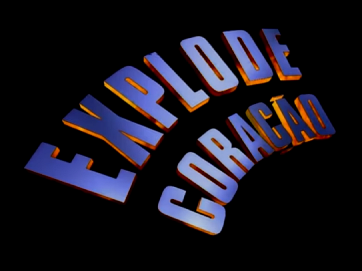 Logotipo da novela Explode Coração