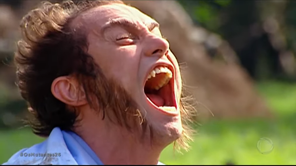 Fausto Maule como Lupo em Os Mutantes (Reprodução / Record TV)