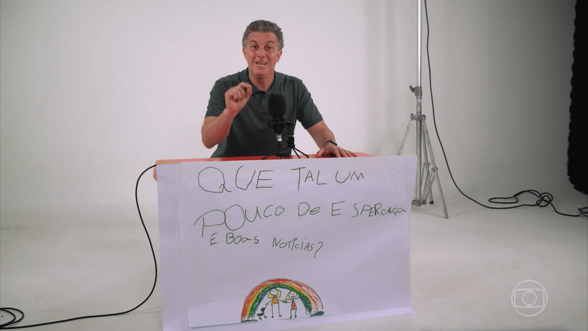 Luciano Huck em Que Tal Um Pouco de Esperança e Boas Notícias?