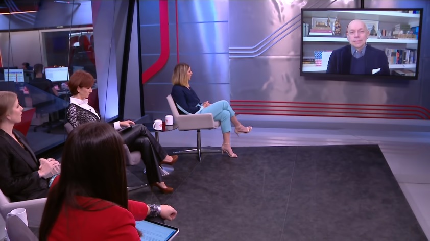 Mari Palma, Gabriela Prioli, Thaís Herédia, Daniela Lima e Leandro Karnal, em O Mundo Pós-Pandemia