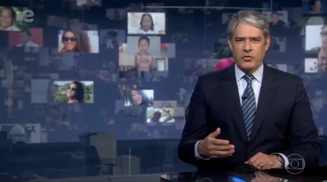 William Bonner no Jornal Nacional (Reprodução / Twitter)