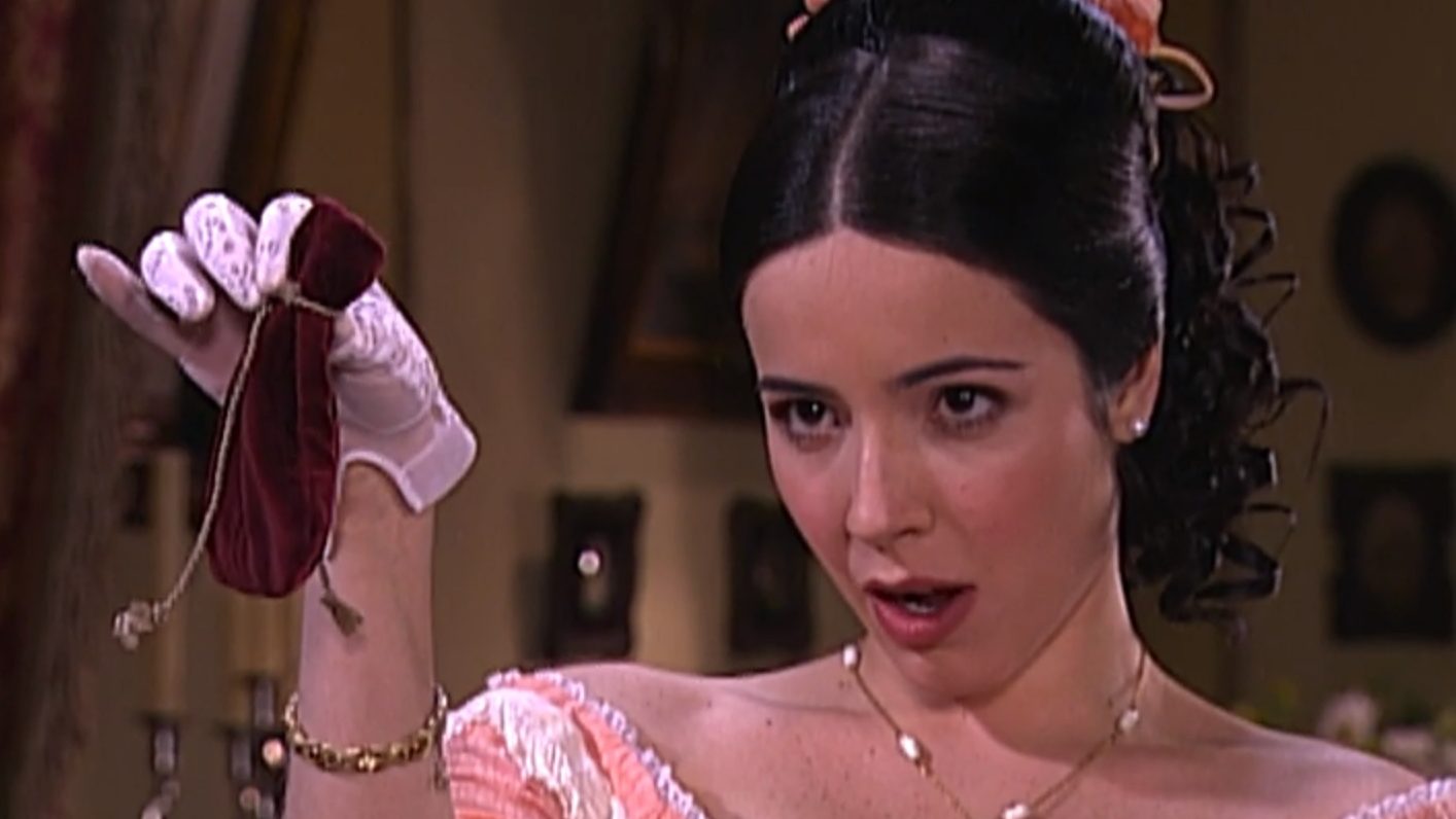 Branca (Renata Dominguez) em A Escrava Isaura