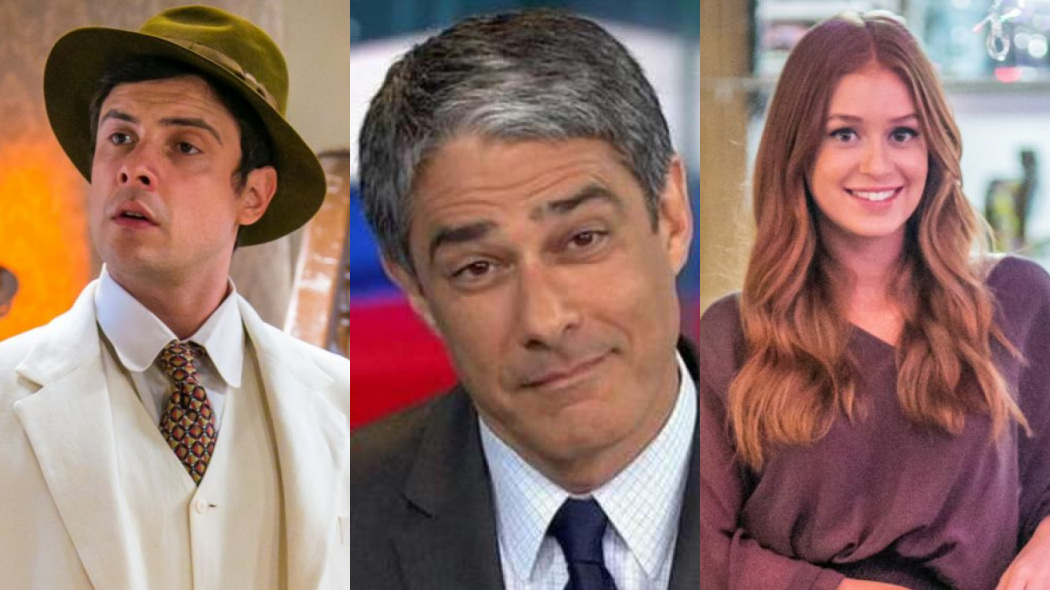 Candinho (Sergio Guizé), de Êta Mundo Bom!, William Bonner no Jornal Nacional e Eliza (Marina Ruy Barbosa) de Totalmente Demais