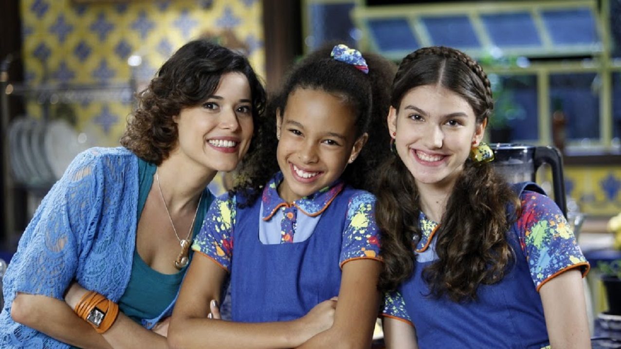 Carol (Manuela do Monte), Pata (Júlia Oliver) e Mili (Giovanna Grigo) em Chiquititas