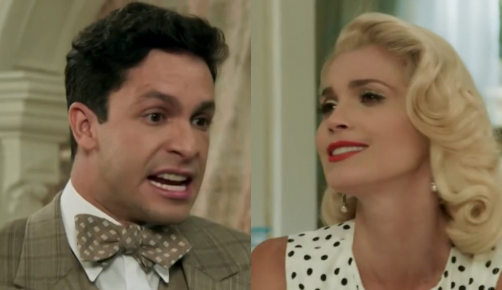Celso (Rainer Cadete) e Sandra (Flávia Alessandra) de Êta Mundo Bom!