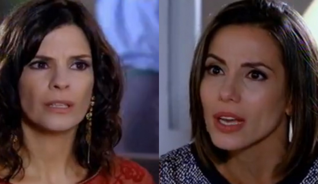 Chiara (Helena Ranaldi) e Letícia (Tania Khalill) de Fina Estampa