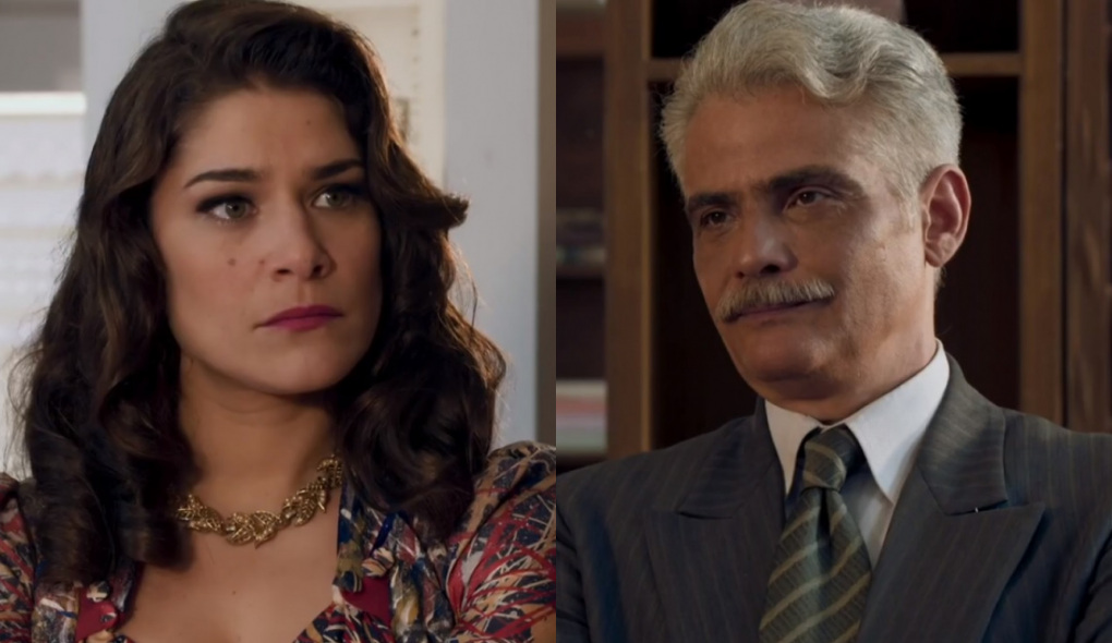 Diana (Priscila Fantin) e Severo (Tarcísio Filho) de Êta Mundo Bom!