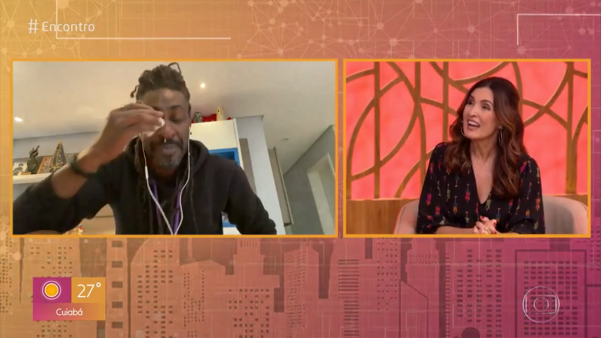 Dodô e Fátima Bernardes no Encontro