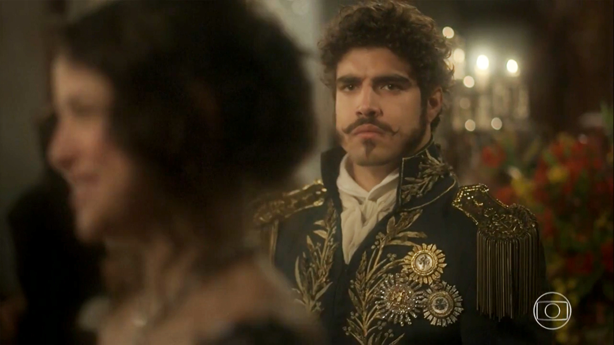 Domitila (Agatha Moreira) e Pedro (Caio Castro) em Novo Mundo