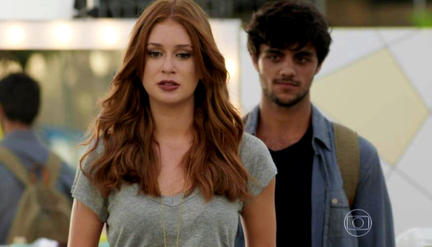 Eliza (Marina Ruy Barbosa) e Jonatas (Felipe Simas) em Totalmente Demais