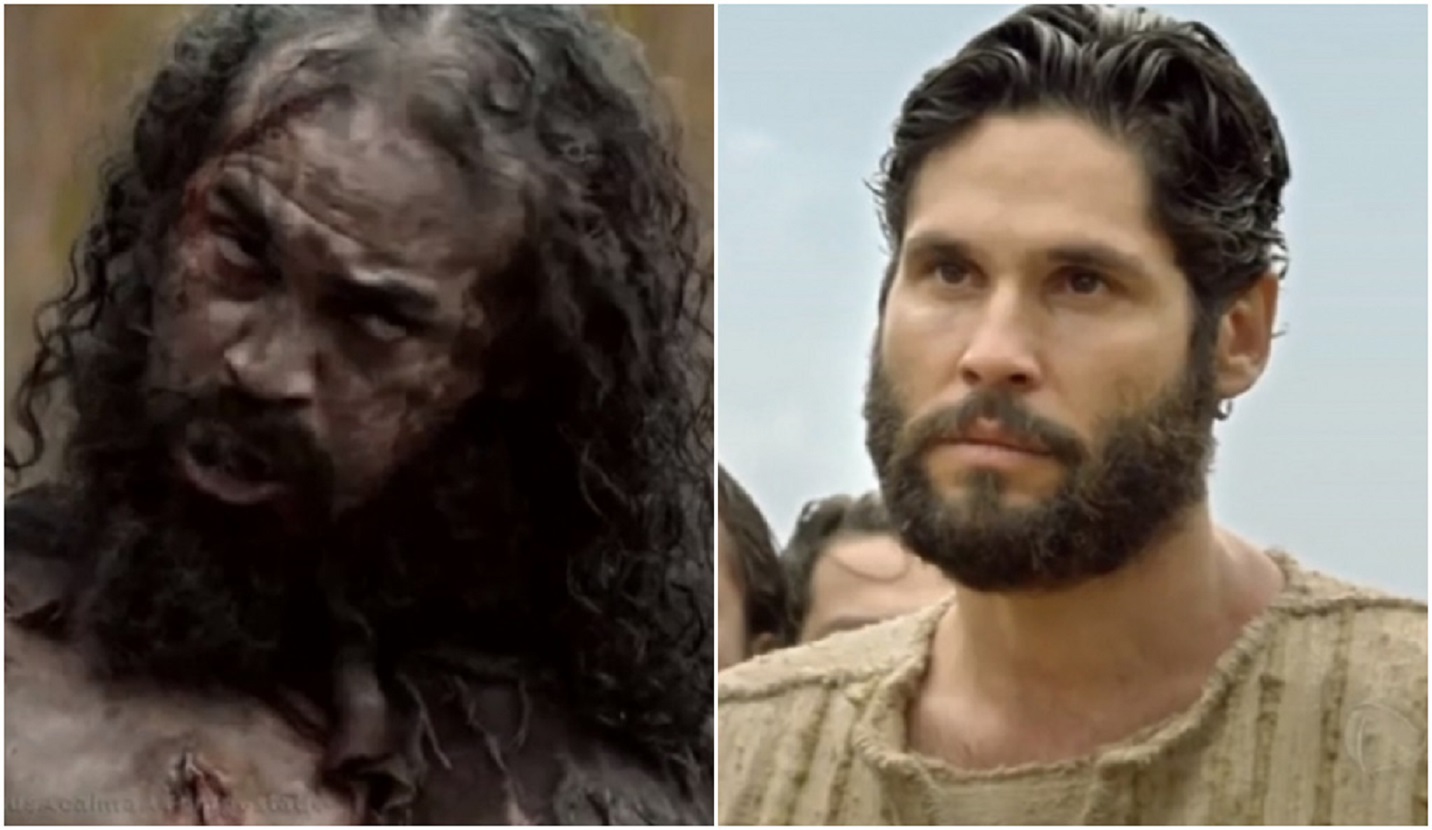 Endemoniado Geresano e Jesus (Dudu Azevedo) em Jesus