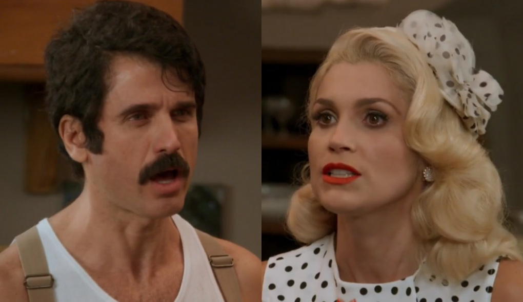 Ernesto (Eriberto Leão) e Sandra (Flávia Alessandra) de Êta Mundo Bom!