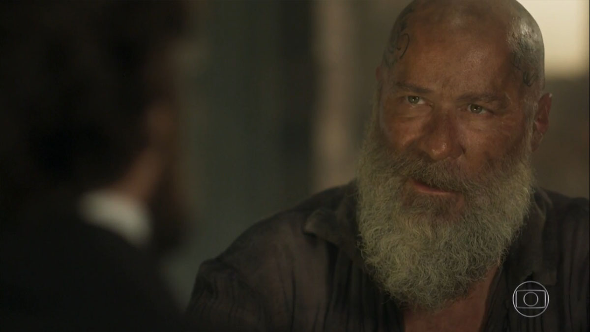 Fred (Leopoldo Pacheco) e Thomas (Gabriel Braga Nunes) em Novo Mundo