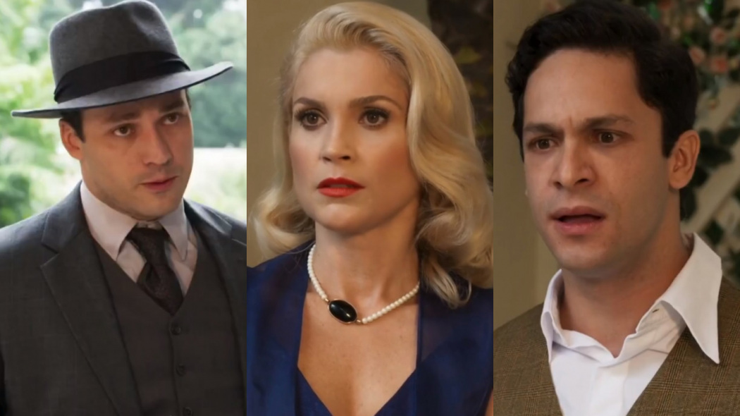 Fábio (Rodrigo Andrade), Sandra (Flávia Alessandra) e Celso (Rainer Cadete) de Êta Mundo Bom!