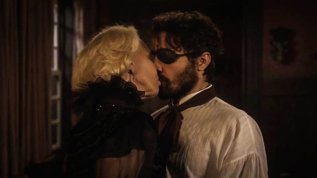 Greta (Júlia Lemmertz) e Ferdinando (Ricardo Pereira) em Novo Mundo
