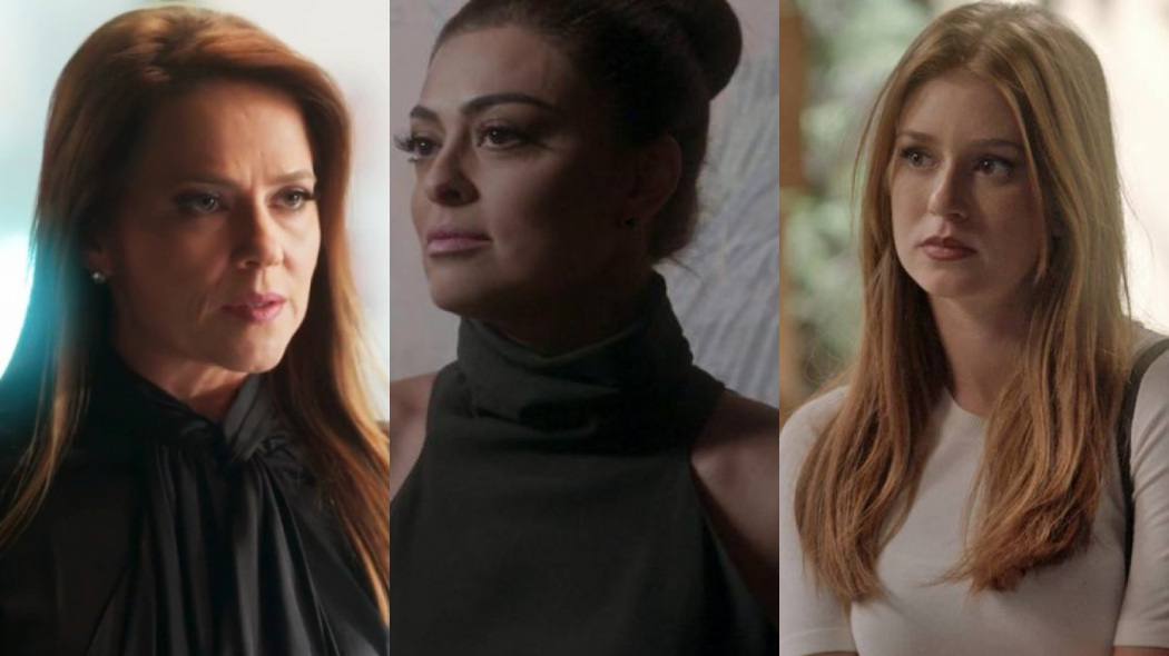 Lili (Vivianne Pasmanter), Carolina (Juliana Paes) e Eliza (Marina Ruy Barbosa) de Totalmente Demais