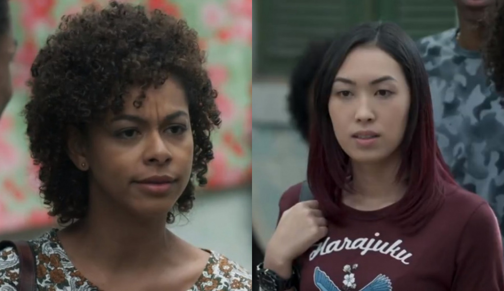 Nena (Roberta Santiago) e Tina (Ana Hikari) de Malhação - Viva a Diferença
