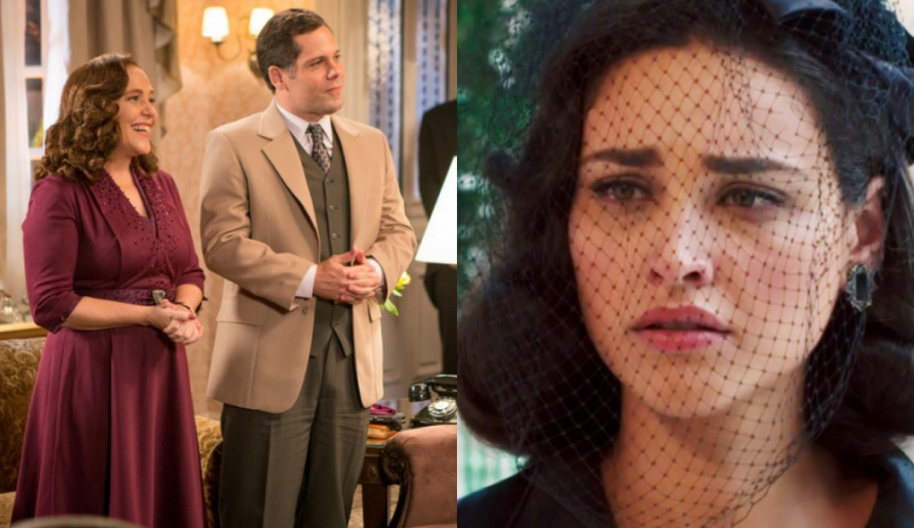 Nádia (Isabela Garcia), Perseu (Daniel Dias) e Filomena (Débora Nascimento) de Êta Mundo Bom!