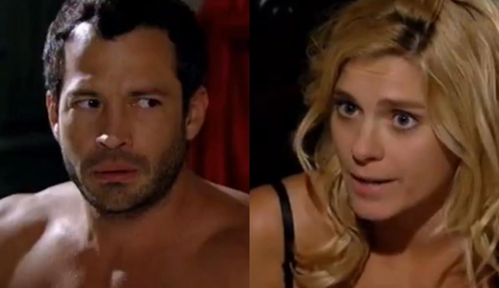 Quinzé (Malvino Salvador) e Teodora (Carolina Dieckmann) de Fina Estampa