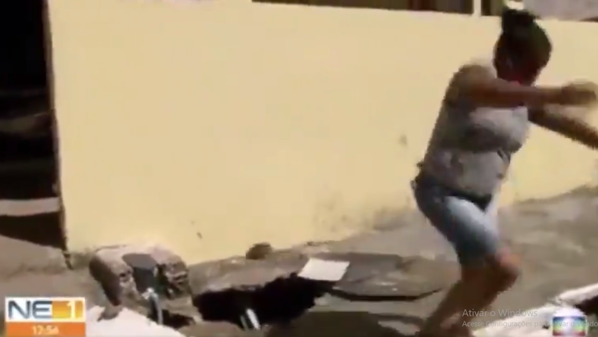 Rato gigante surge em link da TV Globo (Reprodução: TV Globo Nordeste)