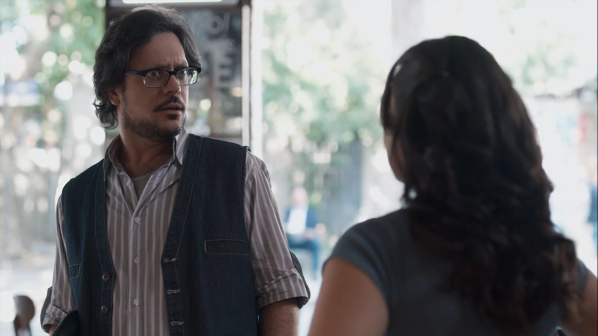 Roney (Lúcio Mauro Filho) e Josefina (Aline Fanju) em Malhação