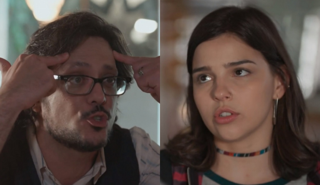 Roney (Lúcio Mauro Filho) e Keyla (Gabriela Medvedovski) de Malhação - Viva a Diferença