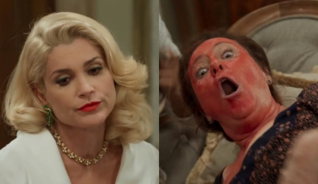 Sandra (Flávia Alessandra) e Cunegundes (Elizabeth Savalla) de Êta Mundo Bom!