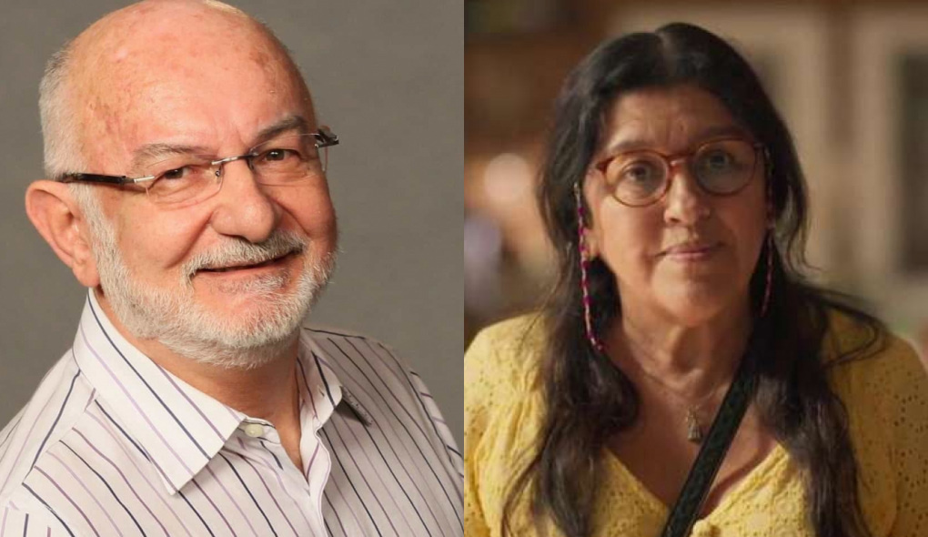 Silvio de Abreu e Lurdes (Regina Casé) de Amor de Mãe