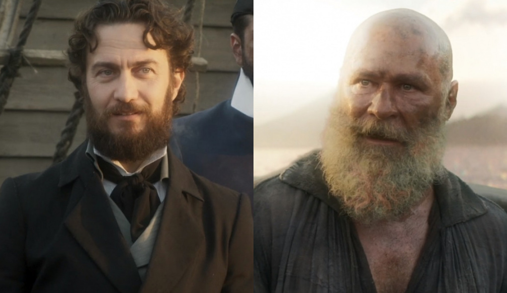 Thomas (Gabriel Braga Nunes) e Fred (Leopoldo Pacheco) de Novo Mundo