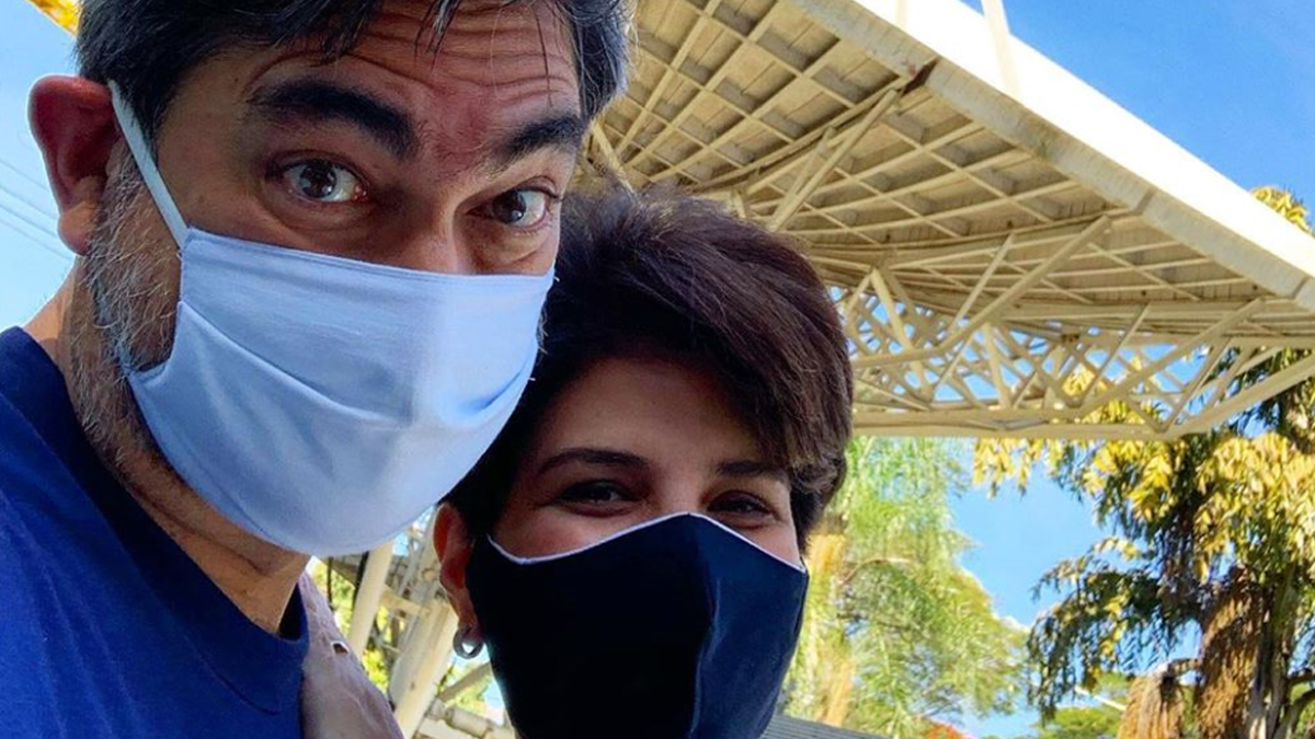 Zeca Camargo e Mariana Godoy na Band