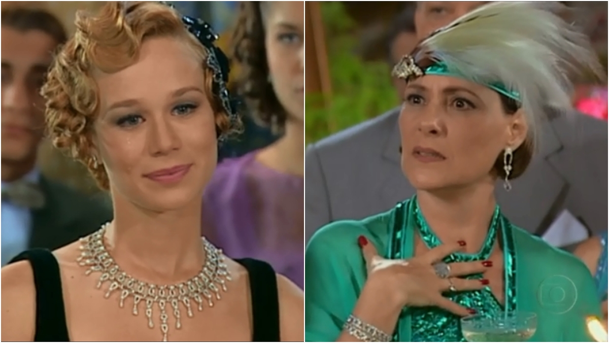 Aninha faz anúncio que deixa Jezebel de boca aberta (Reprodução: TV Globo)
