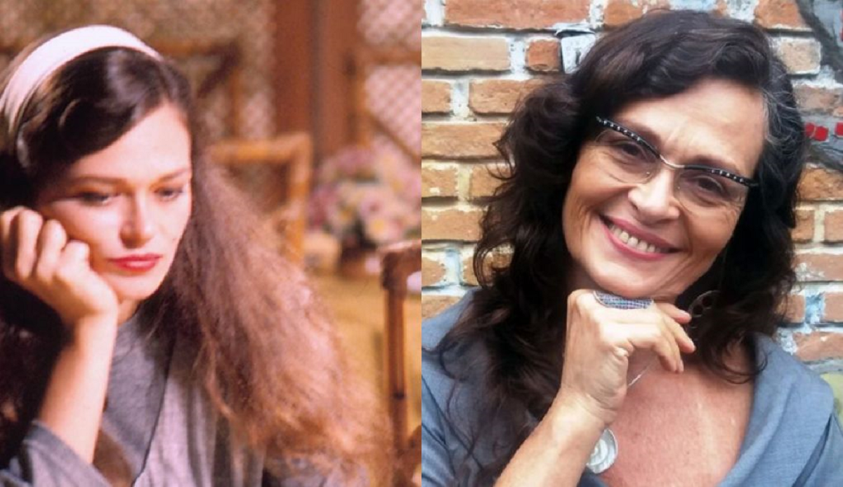 Lala Deheinzelin, na época de Vale Tudo e em foto recente