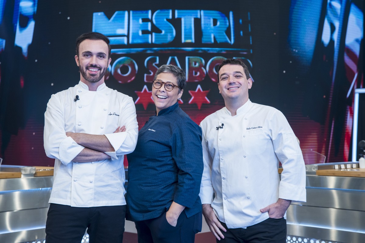 Kátia Barbosa, Leo Paixão e Rafa Costa e Silva em Mestre do Sabor