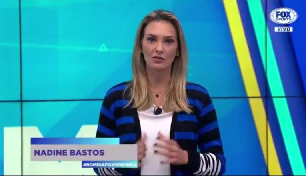 A comentarista de arbitragem Nadine Bastos