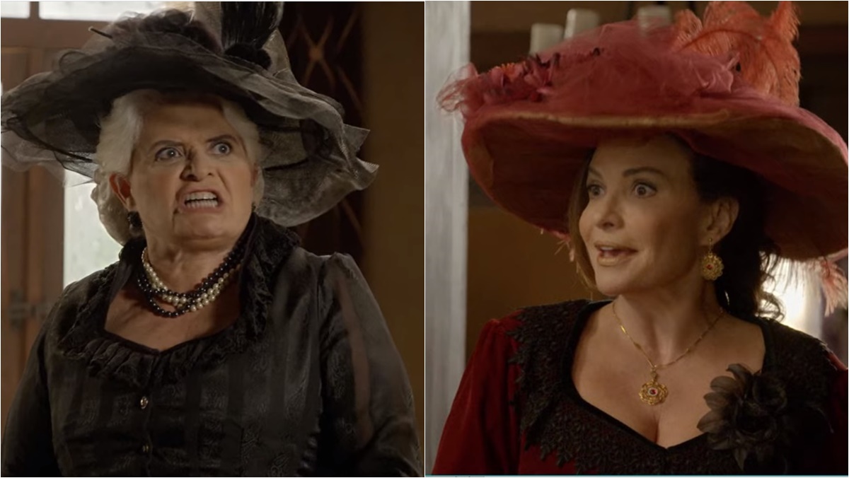 Urraca e Rosalinda se enfrentam (Reprodução: Record TV)