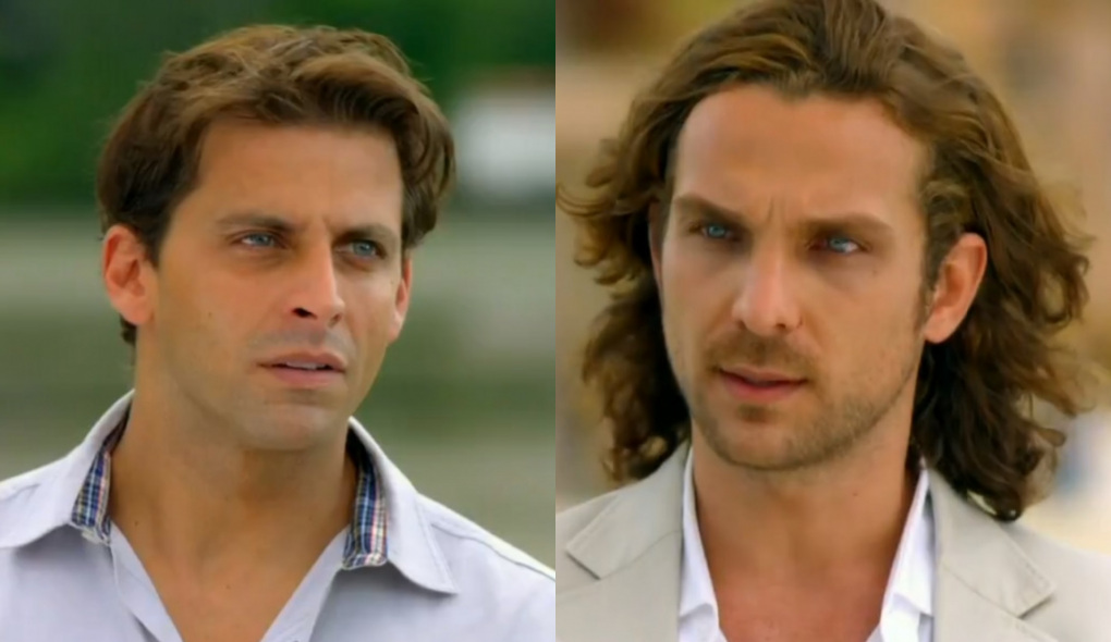 Alberto (Henri Castelli) e Alberto (Igor Rickli) de Flor do Caribe