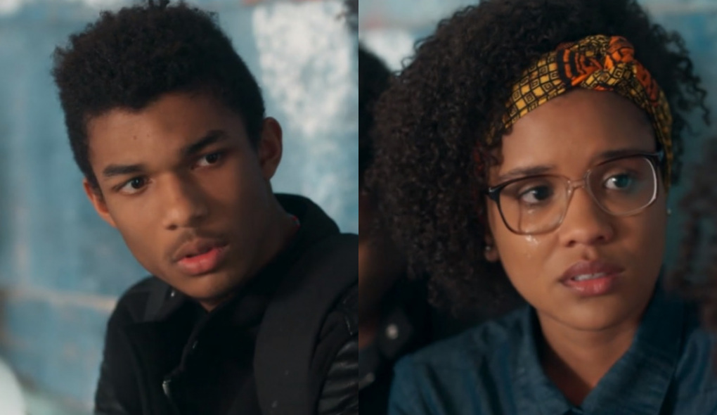 Anderson (Juan Paiva) e Ellen (Heslaine Vieira) de Malhação - Viva a Diferença