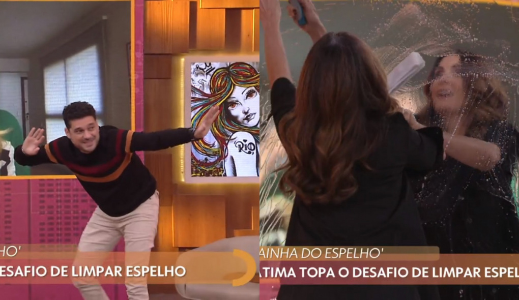 André Curvello e Fátima Bernardes no Encontro