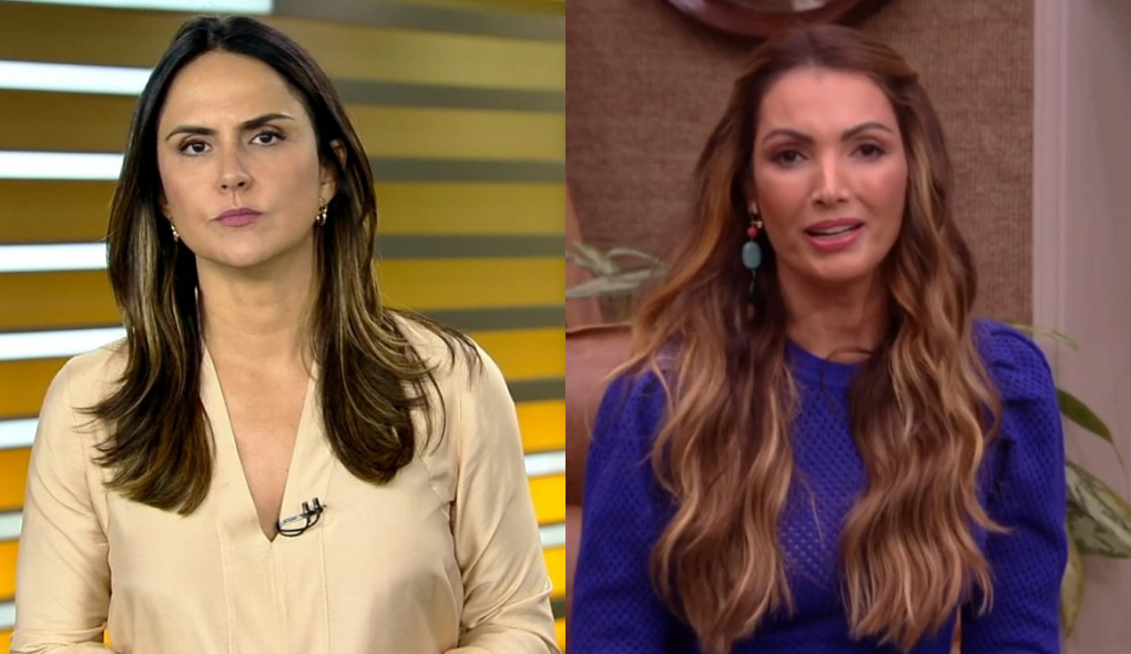 Carla Cecato no Fala Brasil e Patrícia Poeta no É de Casa
