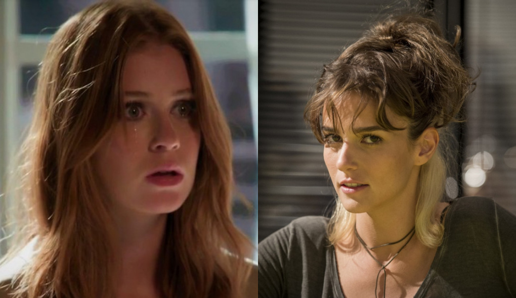 Eliza (Marina Ruy Barbosa) e Sofia (Priscila Steinman) de Totalmente Demais